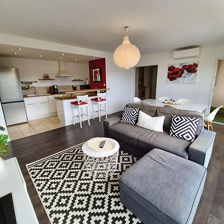 2 Chambres, Vue Mer, Clim, Wifi, Piscine דירה סן-מנדרייה-סור-מר